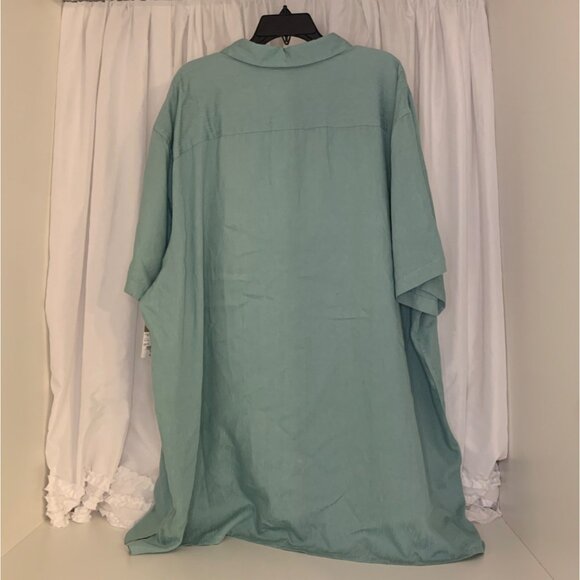 Foundry Seafoam Big and Tall Button Down Shirt 3XLT - Picture 2 of 6